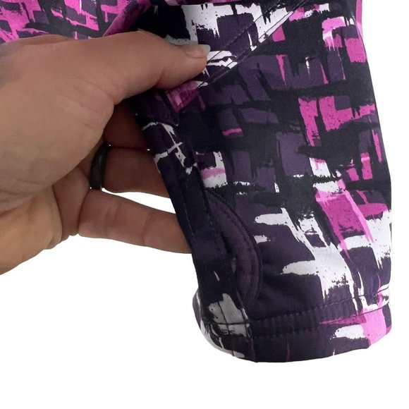 Columbia Purple Print Zip Up Lined Hooded Jacket XL - Picture 6 of 10